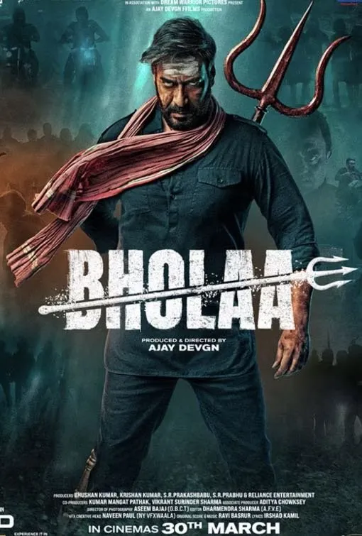 BHOLAA movie poster on hoxytv streaming