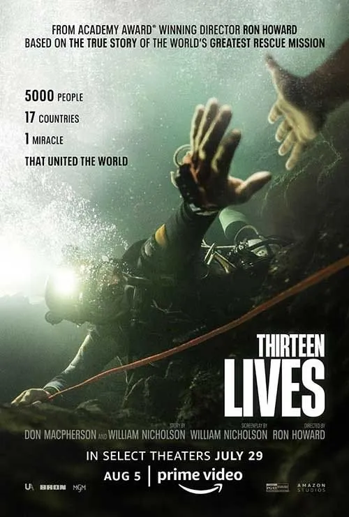 Thirteen Lives film poster on hoxytv streaming
